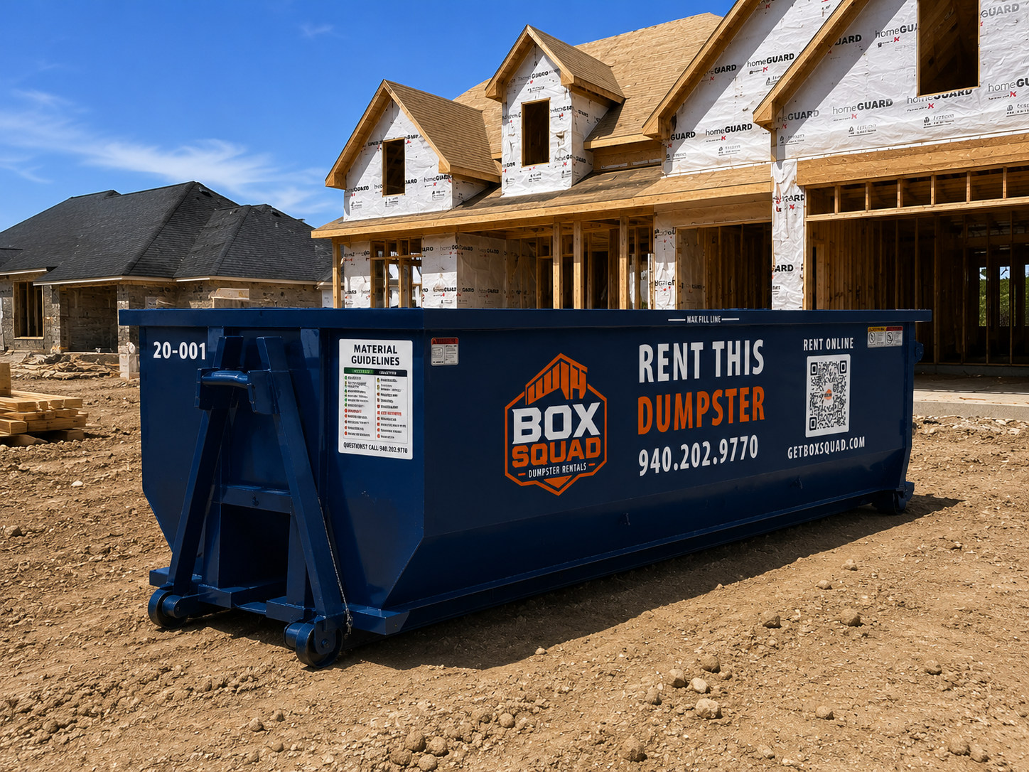 Box Squad roll-off dumpster